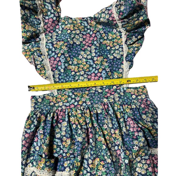 π Vintage Gunne Sax Style Prairie Dress Floral Pattern V-Neck w/ Pocketsπ - Picture 14 of 15